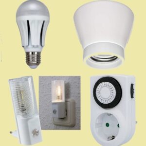 15W Tageslichtlampe, Aufbauleuchte, Nachtlicht, Zeitschaltuhr