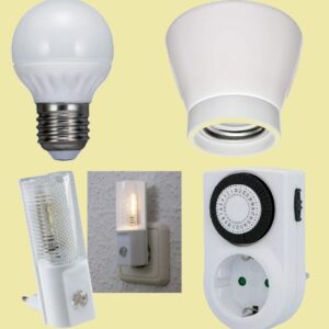 5W Tageslichtlampe, Aufbauleuchte, Nachtlicht, Zeitschaltuhr – Bild 1