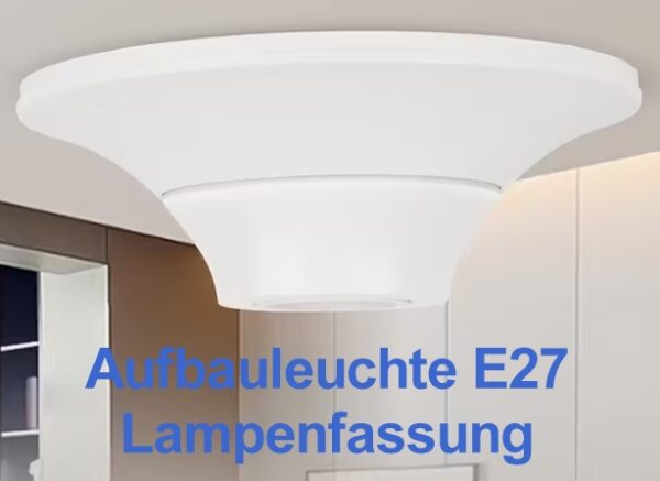 Aufbauleuchte E27 135 mm