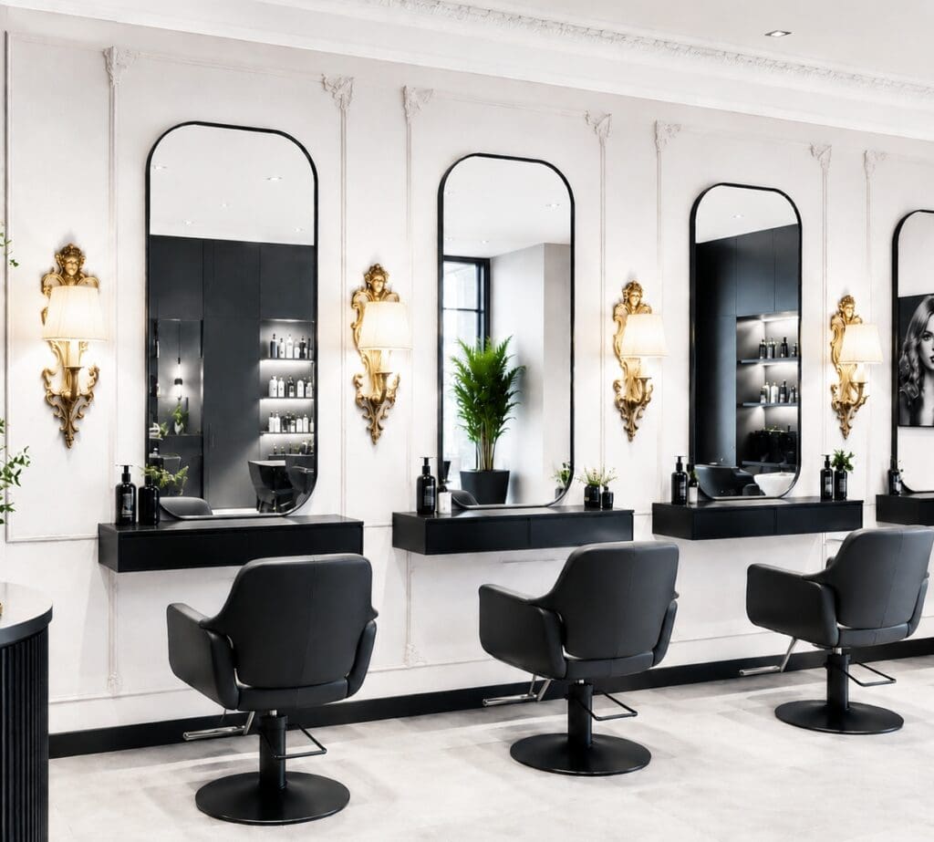 Die Tageslichtlampe bietet eine leistungsstarke Beleuchtung für professionelle Anwendungen im Haarsalon und ist in den Stufen 4 Watt mit 300 Lumen 5 Watt mit 450 Lumen, 10 Watt mit 1000 Lumen, 15 Watt mit 1320 Lumen sowie 20 Watt mit 1930 Lumen erhältlich. Mit einer Farbtemperatur von 6500 Kelvin sorgt das Leuchtmittel für eine hohe Lichtintensität, die perfekt für präzise Arbeiten wie Haarschnitte und Farbanwendungen geeignet ist. Die klare, natürliche Lichtfarbe fördert die exakte Farbwahrnehmung und schafft eine angenehme Atmosphäre im Salon. Die abgebildeten Hängeleuchten dienen ausschließlich der visuellen Veranschaulichung für den praktischen Einsatz und sind nicht im Lieferumfang enthalten.